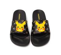 Pokemon Boys Black Pikachu Sliders - 12 UK Child