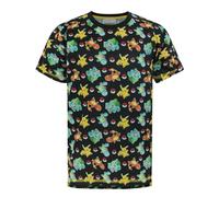 Pokemon Boys Black Starters Sublimation Short Sleeved T-Shirt - 11-12 Years