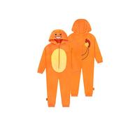 Pokemon Boy's Charmander Fleece Onesie in Orange | Size: 8-9 Years Pokemon Orange 8-9 Years