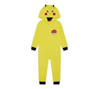 Pokemon Boys Hooded Onesie, Pikachu, Yellow, Age 3-4 Years