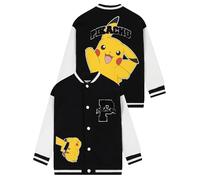 Pokemon Boys Jacket, Pikachu Varsity Jacket, Pikachu Boys Bomber Jackets, Black 9-10 Years