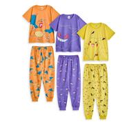 Pokemon Boy's Kids Multi-Pack of 3 Short Sleeve Long Leg Pyjama Set (Boys Multicoloured) | Size: 9-10 Years Pokemon Multicolor 9-10 Years