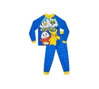 Pokemon Boy's Long Sleeve Pyjamas in Blue | Size: 6-7 Years Pokemon Blue 6-7 Years