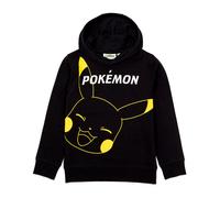 Pokemon Hoodie for Boys and Girls | Kids Game Pikachu Face Black Jumper Pullover | Clothing Gamer Merchandise 5-6 Years