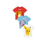 Pokemon Boy's Pikachu, Mewtwo, Raichu 3 Pack T-Shirts | Size: 7-8 Years Pokemon Multicolor 7-8 Years