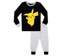 Pokemon Boy's Pikachu Snuggle Fit Pyjamas in Black | Size: 8-9 Years Pokemon Black 8-9 Years