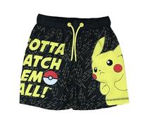 Pokemon Boys Pikachu Swim Shorts, Black, Age 3-12 Years