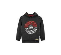 Pokemon Boy's Pokeball Pickachu Hoodie With Side Pockets in Grey | Size: 10-11 Years Pokemon Grey 10-11 Years