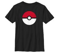 Pokémon Boys Pokeball T-Shirt, Black, Medium