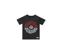 Pokemon Boy's Pokeball T-Shirt in Black | Size: 9-10 Years Pokemon Black 9-10 Years