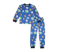 Pokémon Boys Pyjamas | Boys Long Pyjamas | Anime Gifts for Older Kids | Official Pokemon Merchandise Clothes - 6-7 Years Blue