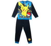 Pokémon Boys Pyjamas featuring Pikachu, Kids 2 Piece Set PJ’s, Nightwear, Navy, Age 5-6 Years