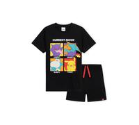 Pokemon Boy's Short Sleeve Pyjama Set in Black | Size: 7-8 Years Pokemon Black 7-8 Years