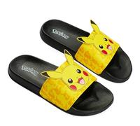 Pokemon Boys Sliders, Beach or Pool Shoes for Kids - Gamer Gifts (Yellow, 12 UK)
