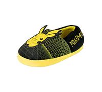 Pokemon Boys Slippers Pikachu Black Size 1