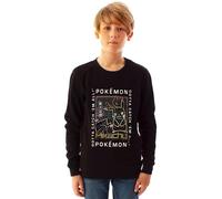 Pokemon Boy's Sweatshirt | Boys Black | Official Merch | Size: 5-6 Years Pokemon Black 5-6 Years
