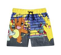 Pokémon Boys Swimming Trunks, Pikachu Swimming Shorts, Ages 5 to 12 Years Old (as8, Age, 7_Years, 8_Years, Regular) Yellow