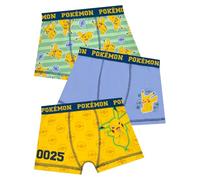 Pokemon Boys Underwear Pack Of 3, Pikachu Boys Boxers 3 Pack, Kids Underwear, Pikachu Pants For Kids, Multicoloured 5-6 Years