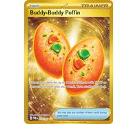 Pokemon - Buddy-Buddy Poffin 223/167 - Twilight Masquerade - Hyper Rare Gold - Foil Card
