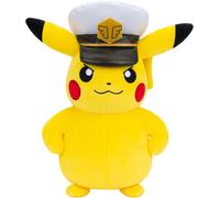 Pokémon Captain Pikachu Plush - 8-Inch Soft Plush with Captain's Hat and Authe