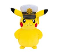 Pokémon Captain Pikachu Plush - 8-Inch Soft Plush with Captain's Hat and Authentic Details