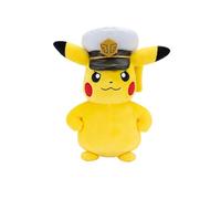 Pokémon Captain Pikachu Plush - 8-Inch Soft Plush with Captain's Hat | Authentic Details