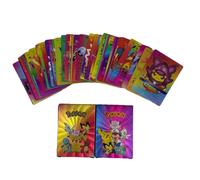 Pokemon Cards Metal Card Anime Cosplay Charizard Pikachus Games Collection Playing Card Christmas Kid Toys Gift