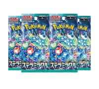 Pokemon Cards Stellar Crown, Japanese Stellar Miracle - Booster Bundle including 4 Pokemon Booster Packs - TCYM Product