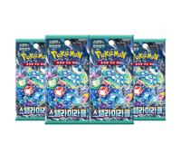 Pokemon Cards Stellar Crown, Korean Stellar Miracle - Booster Bundle including 4 Pokemon Booster Packs - TCYM Product