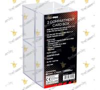Ultra Pro 81251 Card Box 2 Compartment Clear