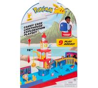 Pokémon Carry Case Lighthouse Exploration Backpack Playset | Portable Transforming Backpack Playset with Action Features and 2-inch Pikachu Battle Figure
