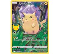 Pokémon Celebrations Pikachu, 25th Anniversary Full Art Rare Holo + Surprise Card!