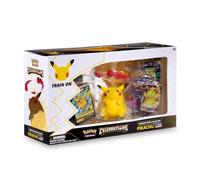 Pokémon | Celebrations Premium Figure Collection - Pikachu VMAX (25th Anniv) | Card Game | Ages 6+ | 2 Players | 10+ Minutes Playing Time