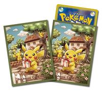 Pokemon Center Japan - Pikachu's Gift (Green Border) Sleeves (64)