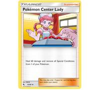 Pokémon Center Lady 64/68 Uncommon Pokemon Card (Hidden Fates) + 1x TitanCards® Toploader