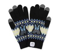 Pokémon Center: Lucario Geometric Touch Screen Gloves (One Size-Adult), Multicolored, One size