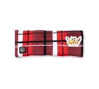 Pokémon Center: Pikachu & Eevee Red & Black Plaid Knit Headband (One Size-Adult)