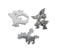 Pokémon Center: Reshiram, Zekrom & Kyurem Pokémon Pins (3-Pack)