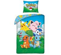 Pokémon Characters Single 100% Cotton Duvet Cover - European Size