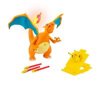 Pokèmon PKW2731 Deluxe Feature Includes 6 Interactive Charizard Plus 2-inch Pikachu Figure Launcher-Authentic Details, Pokemon-6in Style 1