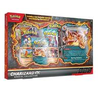 Pokémon Charizard-ex Special Collection - English | 1 Promo-Glurak-ex + 2 Charmander/Charmeleon Holos + 5 Boosters + XXL Wobble Card + Heartforcards® Shipping Protection