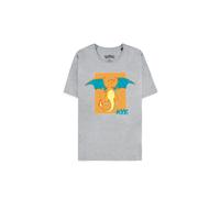 Pokémon - Charizard - Short Sleeved T-Shirt Grey