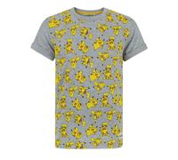 Pokemon Childrens/Boys All-Over Pikachu Design T-ShirtYears (3-4) Grey NS303