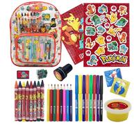 Pokémon - Children's colouring kit - felt-tip pens - coloured pencil for drawing - self-adhesive stickers - gift idea for children's birthday