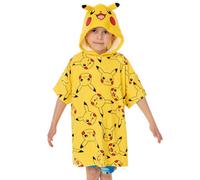 Pokemon Childrens/kids Pikachu Hooded Towel Yellow (7-10 Years)