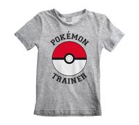 Pokemon Childrens/Kids Pokeball T-Shirt (5-6 Years) (Heather Grey)