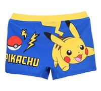 Pokemon Children's Swimming Trunks Boys Pikachu Swimming Trunks Boxer Style in Blue or Light Blue Elastic Easy Care Hand Wash, blue, 104