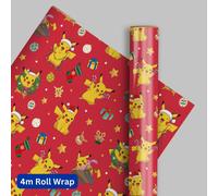 Danilo Promotions Ltd Pokemon Christmas Wrapping Paper - 4 Metres Roll Wrap Pokemon Christmas