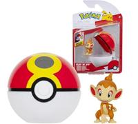 Pokémon PKW3640 Clip 'n'Go Poké Ball - Panflam & Wiederball, Official Pokéball with 5 cm Figure