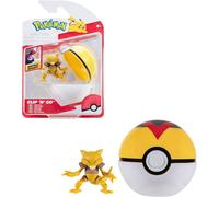 Pokémon Clip ‘N’ Go Abra and Level Ball - Includes 2-Inch Battle Figure and Leve